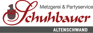 Logo, Metzgerei Schuhbaur aus Altenschwand. Metzgerei für Wackersdorf, Bodenwöhr, Steinberg, Schwandorf, Bruck, Neunburg und alle die gute, hausgemachte Fleisch und Wurstwaren lieben.